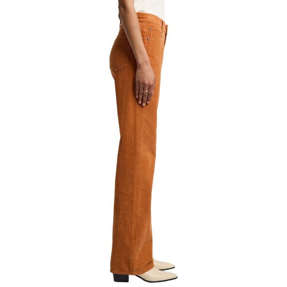 7 For All Mankind Womens  Honey Mustard Tess Trouser Jean - Picture 3 of 4